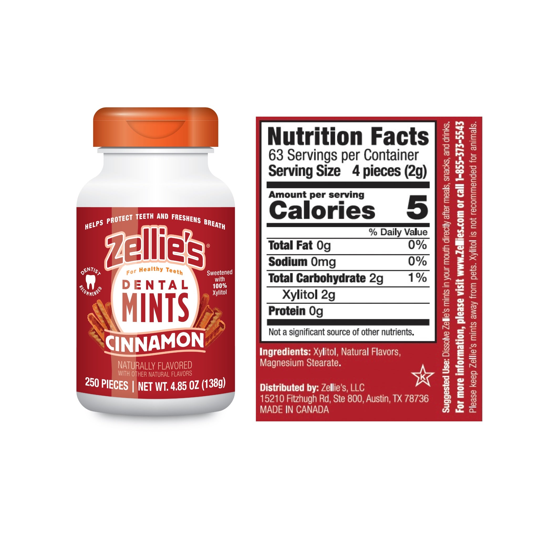 CINNAMON Xylitol Dental Mints